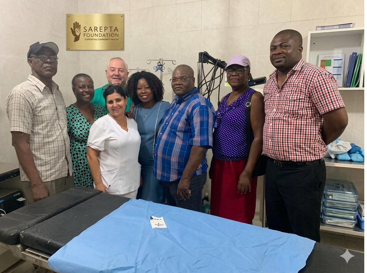 Sarepta medical and leadership team at the hospital
