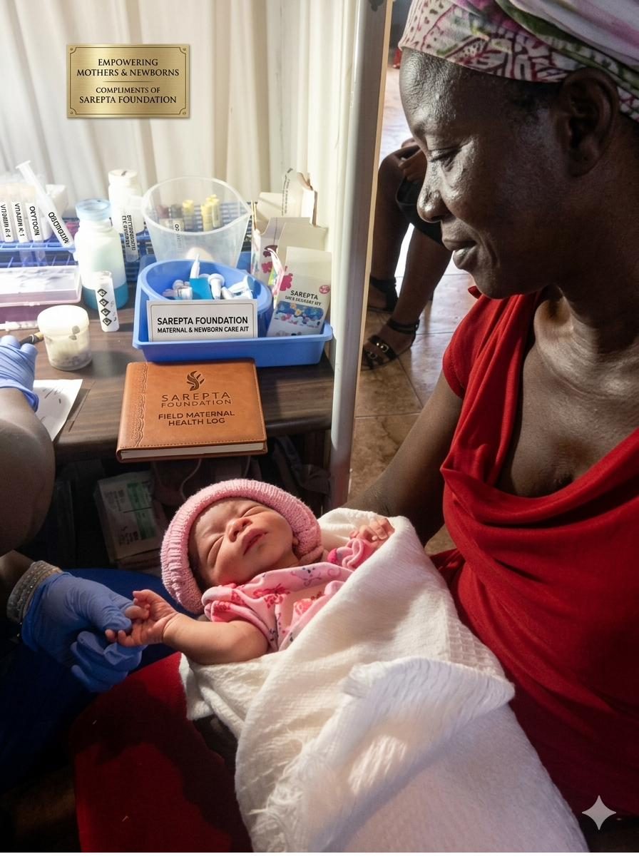 Mother and newborn at Hospital Sarepta