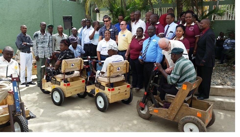 Wheelchair distribution ceremony at Sarepta
